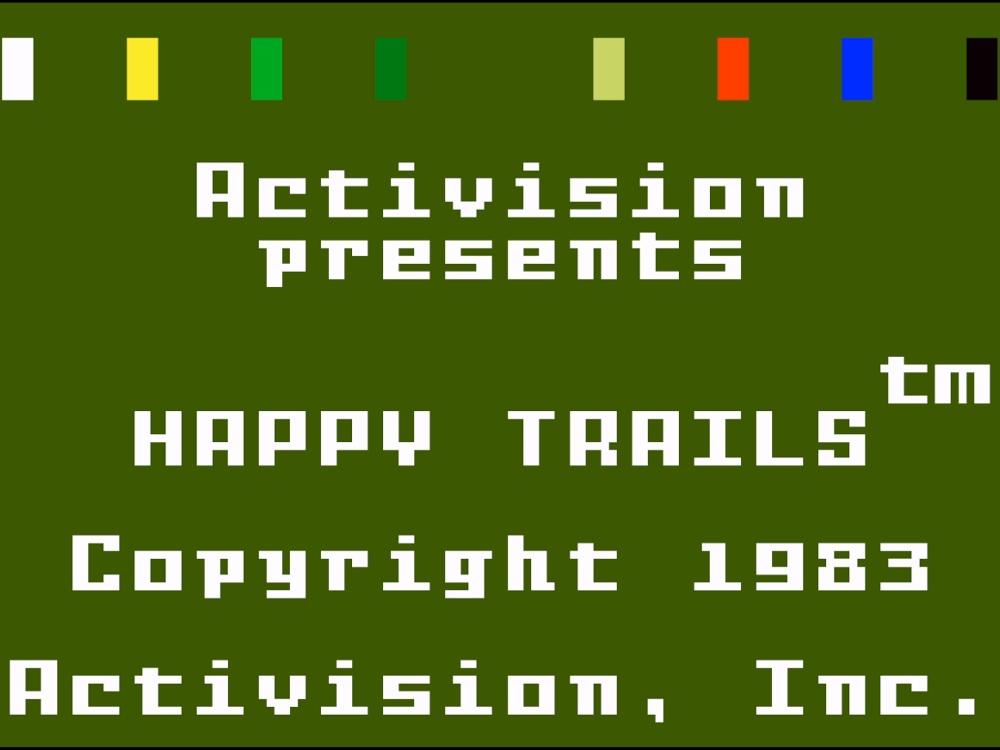 Title Screen of Happy Trails for Intellivision